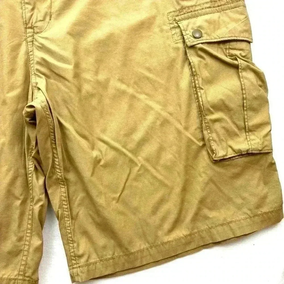 Levi’s Men Khaki Cotton Blend Safari Flap Pocket Long Mens Cargo Shorts Size 40 - Picture 5 of 15